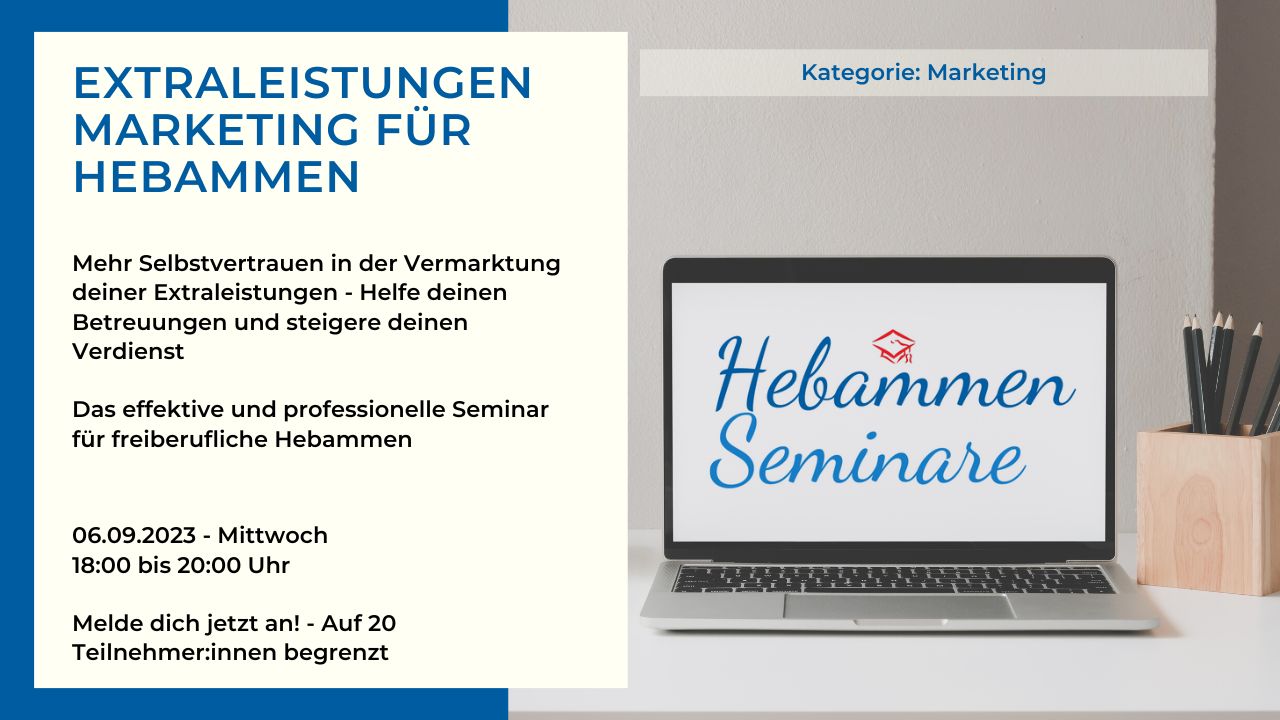 2023-H2 Hebammen Weiterbildung - Marketing Extraleistungen - Hebammen Seminar